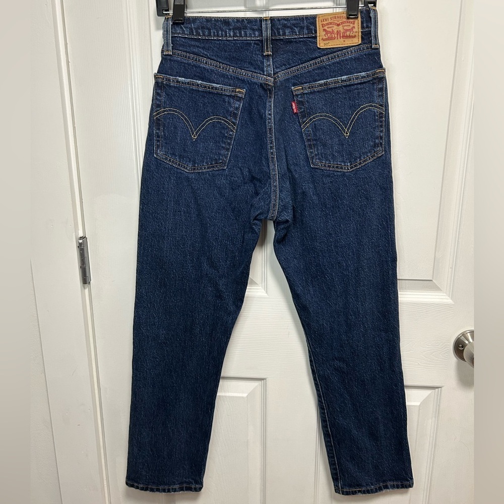 Levi's Women’s Dark Blue Straight Jeans - Picture 5 of 7